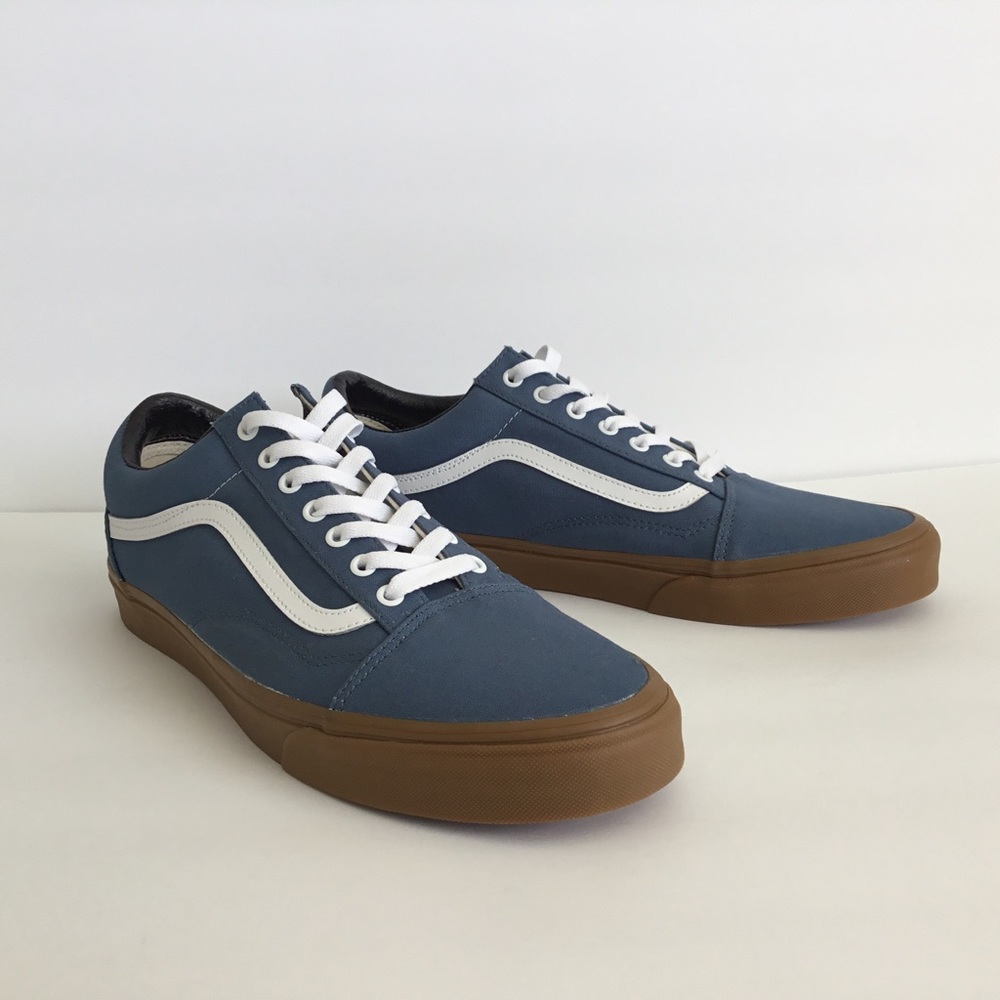 Vans Men’s Old Skool Skate Shoes Blue Size 13 - Picture 2 of 9